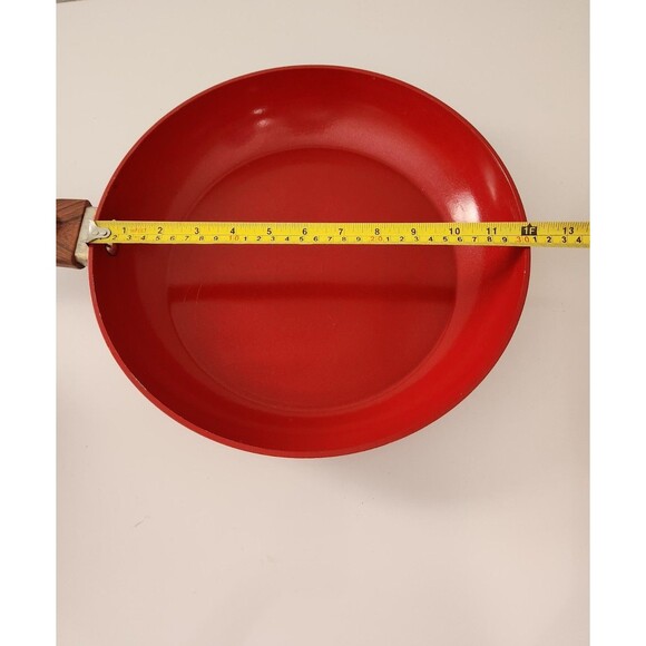 Phantom Chef 12-Inch Non Stick Fry Pan Aluminum Red Used - Picture 9 of 9